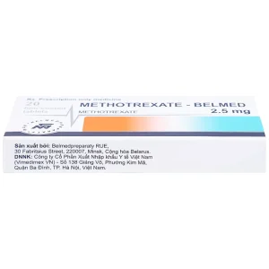 Thuốc Methotrexate Belmed 2.5mg điều trị bệnh vẩy nến, viêm khớp vảy nến, viêm khớp dạng thấp (20 viên)