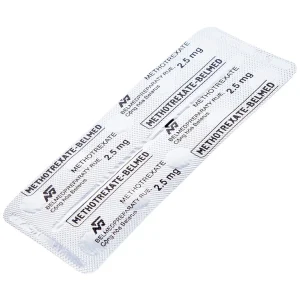 Thuốc Methotrexate Belmed 2.5mg điều trị bệnh vẩy nến, viêm khớp vảy nến, viêm khớp dạng thấp (20 viên)