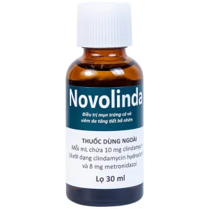 Dung dịch Novolinda CPC1 Hà Nội điều trị bệnh trứng cá, viêm nang lông (30ml)