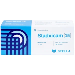 Thuốc Stadxicam 15 Stella điều trị thoái hóa khớp, viêm khớp dạng thấp (3 vỉ x 10 viên)