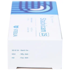 Thuốc Stadxicam 15 Stella điều trị thoái hóa khớp, viêm khớp dạng thấp (3 vỉ x 10 viên)