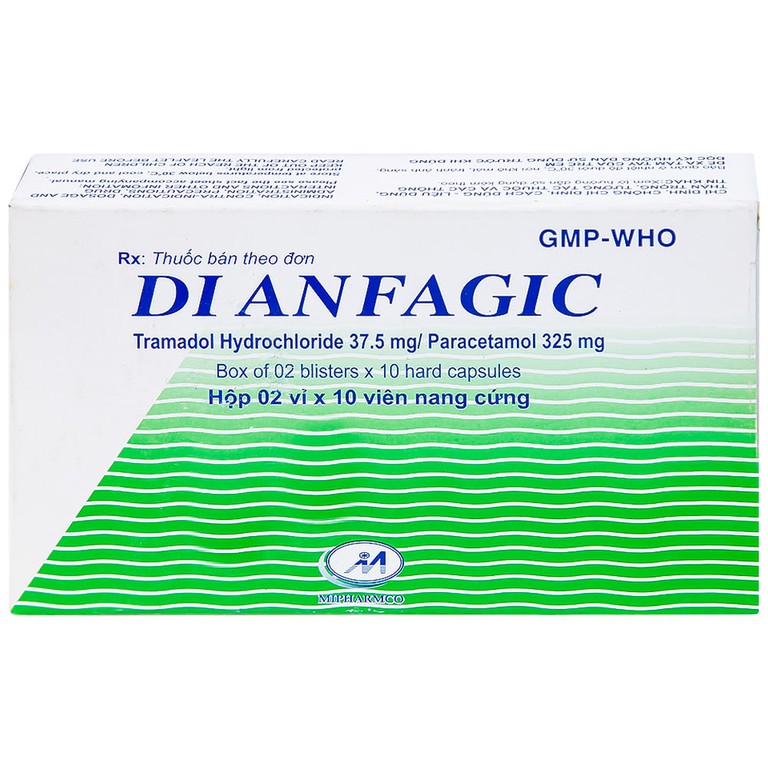 Thuốc Dianfagic Minh Hải giảm đau trung bình hoặc đau nặng (20 viên)