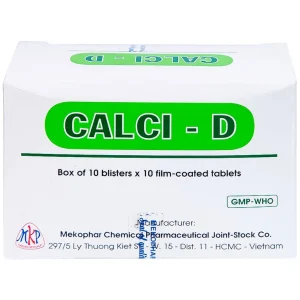 Thuốc Calci - D Mekophar bổ sung calci (10 vỉ x 10 viên)
