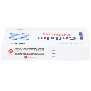 Thuốc Cefixim 200mg Vidipha điều trị nhiễm khuẩn (1 vỉ x 10 viên)