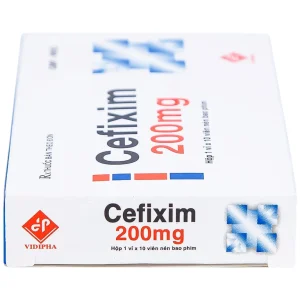 Thuốc Cefixim 200mg Vidipha điều trị nhiễm khuẩn (1 vỉ x 10 viên)
