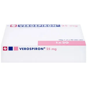 Thuốc Verospiron 25mg Gedeon điều trị ngắn hạn phẫu thuật (1 vỉ x 20 viên)