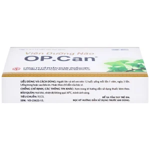 Viên dưỡng não O.P.CAN OPC điều trị giảm trí nhớ, kém tập trung, thiểu năng tuần hoàn não (2 vỉ x 15 viên)