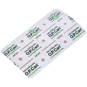 Viên dưỡng não O.P.CAN OPC điều trị giảm trí nhớ, kém tập trung, thiểu năng tuần hoàn não (2 vỉ x 15 viên)