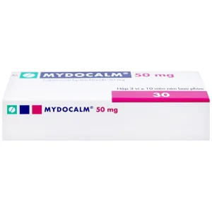 Viên nén Mydocalm 50mg Gedeon điều trị triệu chứng co cứng cơ sau đột quỵ (3 vỉ x 10 viên)