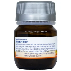 Viên uống Pharmaton Energy hỗn hợp vitamin và khoáng chất giúp tỉnh táo, hỗ trợ giảm mệt mỏi (30 viên)