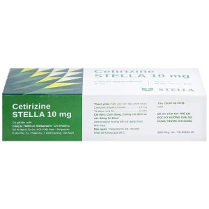 Thuốc Cetirizine Stella 10mg giảm viêm mũi dị ứng, mày đay (5 vỉ x 10 viên)