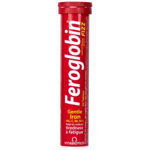 Viên uống Vitabiotics Feroglobin Fizz giúp cơ thể tăng tạo máu, tăng năng lượng, giảm mệt mỏi (20 viên)