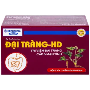 Thuốc Đại Tràng-HD điều trị viêm đại tràng cấp và mạn tính (5 vỉ x 12 viên)