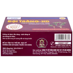 Thuốc Đại Tràng-HD điều trị viêm đại tràng cấp và mạn tính (5 vỉ x 12 viên)