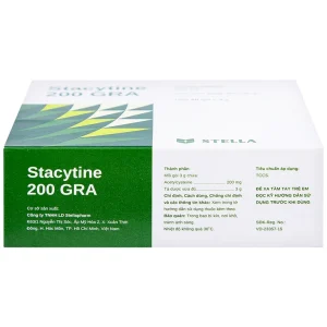 Cốm pha dung dịch uống Stacytine 200 GRA Stella tiêu nhầy, long đờm (20 gói)