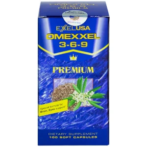 Viên uống Omexxel 3-6-9 Premium hỗ trợ tốt cho não và mắt (100 viên)