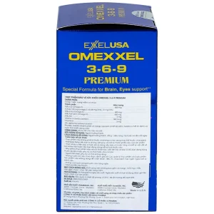 Viên uống Omexxel 3-6-9 Premium hỗ trợ tốt cho não và mắt (100 viên)