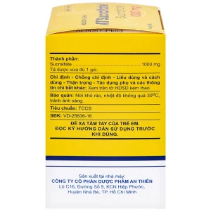 Hỗn dịch uống A.T Sucralfate 1000mg An Thiên điều trị loét dạ dày tá tràng (20 gói x 5g)