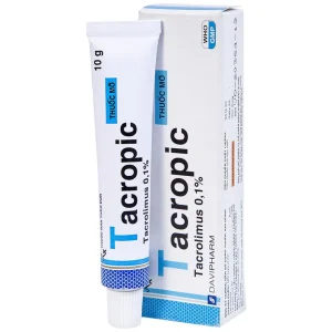 Thuốc mỡ Tacropic Tacrolimus 0,1% Davipharm điều trị chàm thể tạng (10g)
