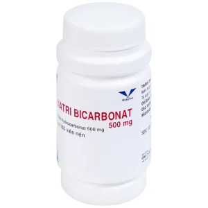 Thuốc Natri Bicarbonat 500mg Bidiphar điều trị nhiễm toan chuyển hóa, khó tiêu hóa, ợ nóng (160 viên)