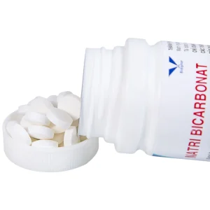 Thuốc Natri Bicarbonat 500mg Bidiphar điều trị nhiễm toan chuyển hóa, khó tiêu hóa, ợ nóng (160 viên)