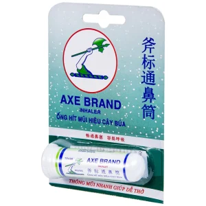 Ống hít mũi hiệu Cây Búa Axe Brand Inhaler Leung Kai Fook điều trị ngạt mũi, cảm cúm (6 ống x 1.7g)