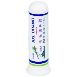 Ống hít mũi hiệu Cây Búa Axe Brand Inhaler Leung Kai Fook điều trị ngạt mũi, cảm cúm (6 ống x 1.7g)