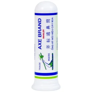 Ống hít mũi hiệu Cây Búa Axe Brand Inhaler Leung Kai Fook điều trị ngạt mũi, cảm cúm (6 ống x 1.7g)