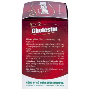Thuốc Cholestin Danapha phòng ngừa xơ vữa động mạch, cao huyết áp (50 viên)