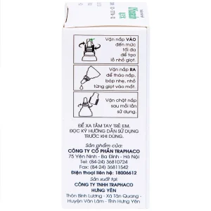 Thuốc nhỏ mắt Ofloxacin 0,3% Traphaco điều trị nhiễm trùng mắt, viêm kết mạc (6ml)
