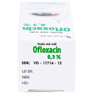 Thuốc nhỏ mắt Ofloxacin 0,3% Traphaco điều trị nhiễm trùng mắt, viêm kết mạc (6ml)