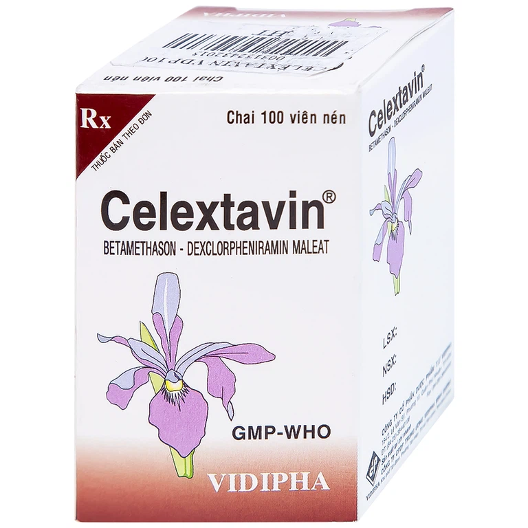 Thuốc Celextavin Vidipha điều trị dị ứng cấp tính và mãn tính (100 viên)