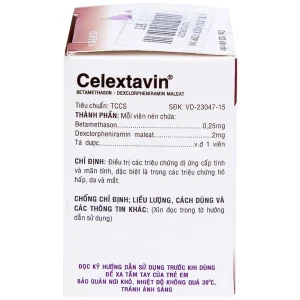 Thuốc Celextavin Vidipha điều trị dị ứng cấp tính và mãn tính (100 viên)