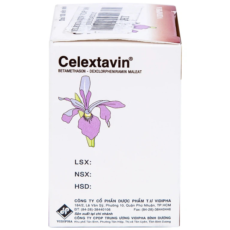 Thuốc Celextavin Vidipha điều trị dị ứng cấp tính và mãn tính (100 viên)