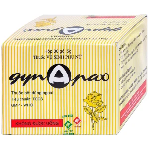Thuốc vệ sinh phụ nữ Gynapax Vidipha hỗ trợ vệ sinh và tẩy trùng niêm mạc phụ khoa (30 gói x 5g)