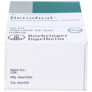 Dung dịch Berodual Boehringer hỗ trợ giãn phế quản (10ml)