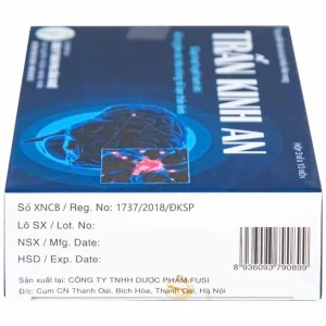 Viên uống Trấn Kinh An IPHA giúp hoạt huyết hành khí, giảm các triệu chứng rối loạn thần kinh (3 vỉ x 10 viên)