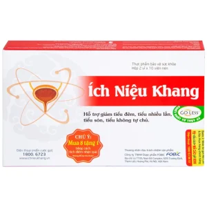Viên uống Ích Niệu Khang Medistar hỗ trợ giảm tiểu đêm, tiểu nhiều lần (2 vỉ x 10 viên)
