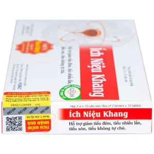 Viên uống Ích Niệu Khang Medistar hỗ trợ giảm tiểu đêm, tiểu nhiều lần (2 vỉ x 10 viên)