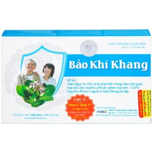 Viên uống Bảo Khí Khang IMC hỗ trợ giảm ho, khạc đờm, khó thở, giảm tái phát hen suyễn (2 vỉ x 10 viên)