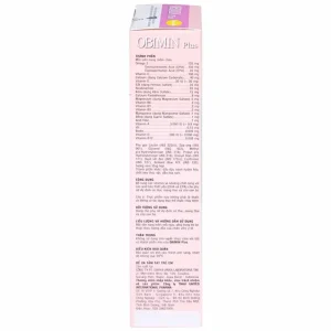 Viên uống Obimin Plus bổ sung các vitamin và khoáng chất (6 vỉ x 5 viên)