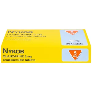 Viên nén Nykob 5mg Genepharm SA điều trị tâm thần phân liệt (4 vỉ x 7 viên)