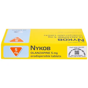 Viên nén Nykob 5mg Genepharm SA điều trị tâm thần phân liệt (4 vỉ x 7 viên)