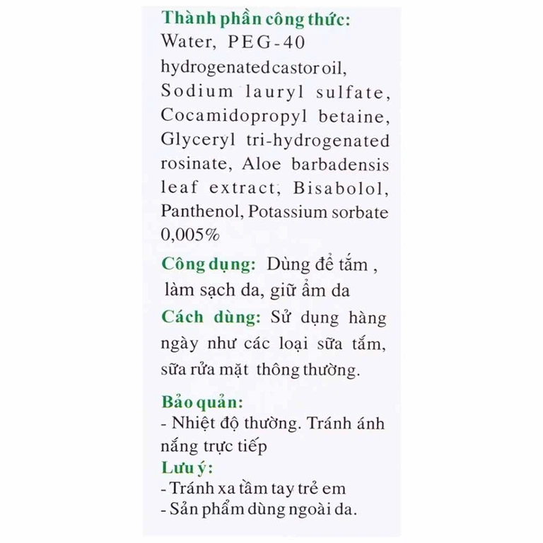 Sữa tắm, rửa mặt Clearinger Gamma làm ẩm và dịu da (150ml)