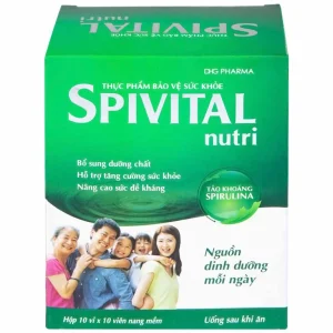 Viên uống Spivital Nutri DHG bổ sung dưỡng chất, tăng cường sức khỏe (10 vỉ x 10 viên)