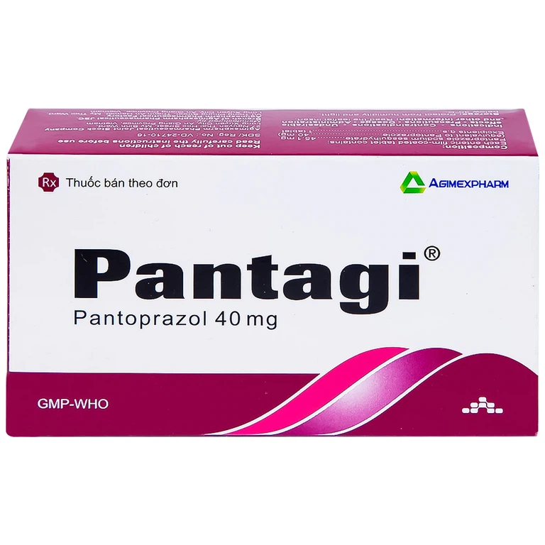 Viên nén Pantagi 40mg Agimexpharm điều trị loét dạ dày - tá tràng (3 vỉ x 10 viên)