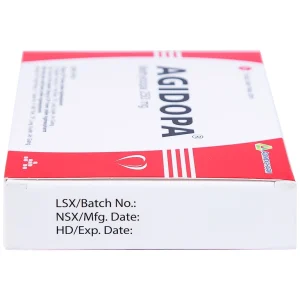 Thuốc Agidopa Agimexpharm điều trị tăng huyết áp (2 vỉ x 10 viên)