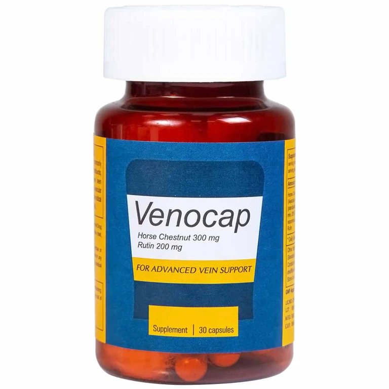 Viên uống Venocap Global Pharm giúp cải thiện các triệu chứng suy giãn tính mạch (30 viên)