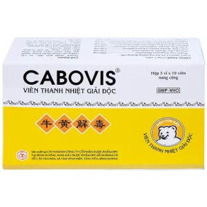 Viên Cabovis OPC thanh nhiệt giải độc, điều trị các chứng do nóng nhiệt (5 vỉ x 10 viên)
