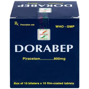 Thuốc Dorabep 800mg Đông Nam điều trị triệu chứng chóng mặt (10 vỉ x 10 viên)